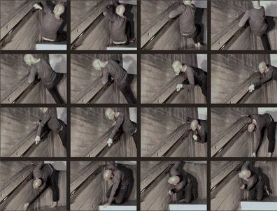 Still frames of McGregor performing