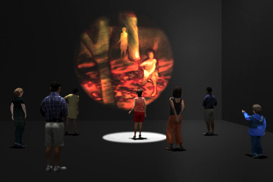 Into the forest: installation previsualization (detail)