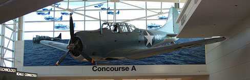 SBD Dauntless Dive-Bomber, detail of photograph by Auntie C found on flickr.com