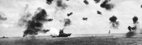 Bombing of USS York, 1942 (US Archives)