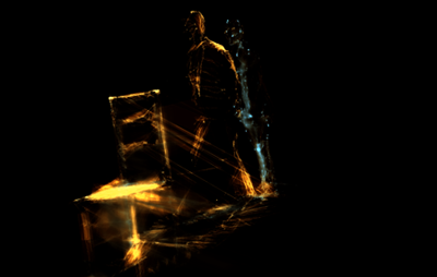 Still frame from Upending: drawing capture