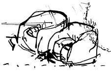 Drawing of doubled Stalin chairs