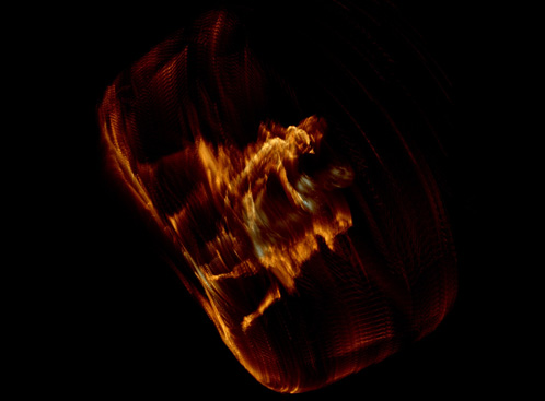 Still frame from Upending: second self