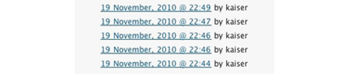 Snapshot: post revisions (detail)